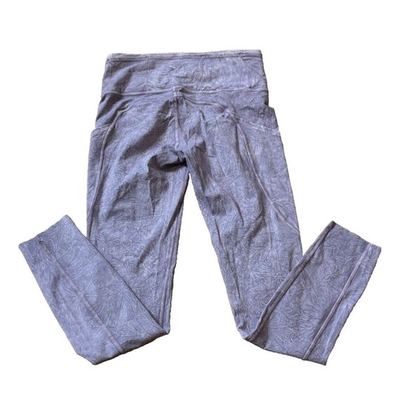 Lululemon Fast Free Tight 26" Ice Dye Ice Wash Violet Verbena Leggings Size 6 - Picture 5 of 7